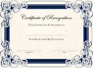 Certificates
